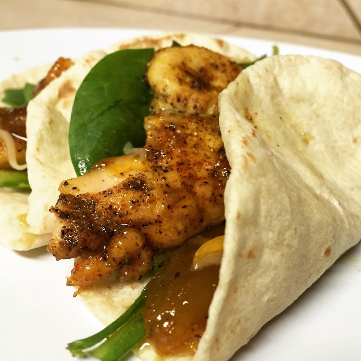 Mango Chutney Chicken Tacos